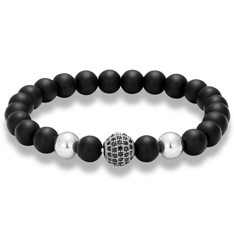 Natursteinarmband Kugel