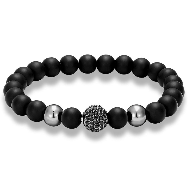 Natursteinarmband Kugel