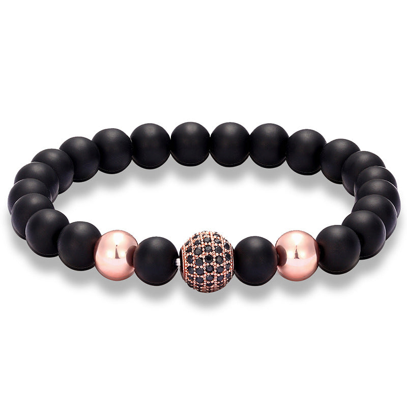 Natursteinarmband Kugel