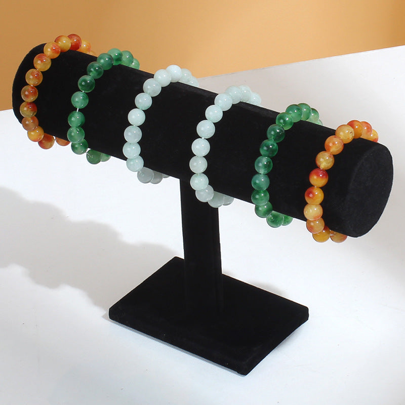 Schmuck Aufbewahrung: Armband Ständer mit samtigem Bezug