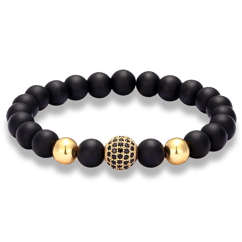Natursteinarmband Kugel