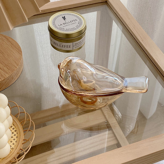 Schmuck Aufbewahrung: Edler Glas Vogel