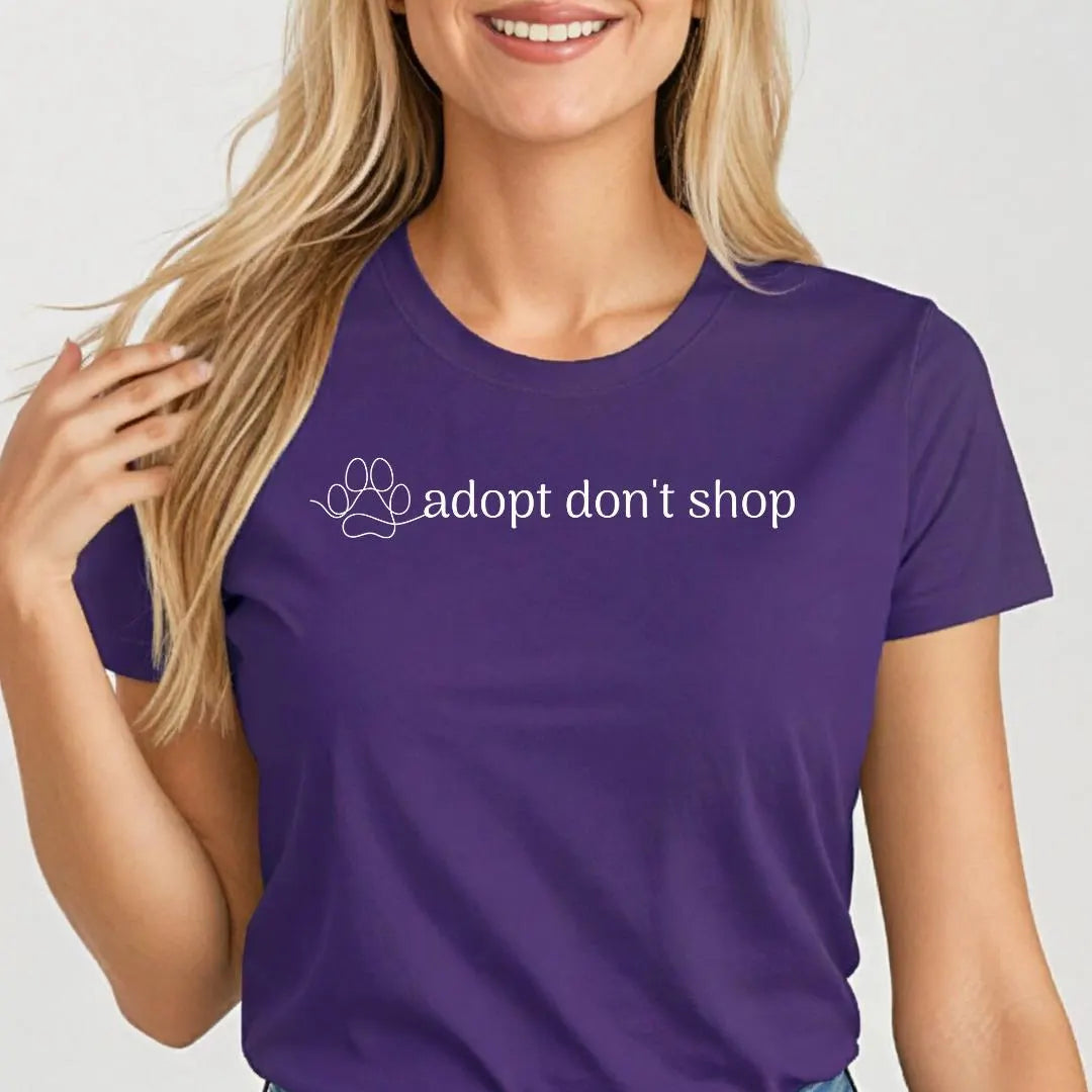 Damen T-Shirt "adopt dont shop"
