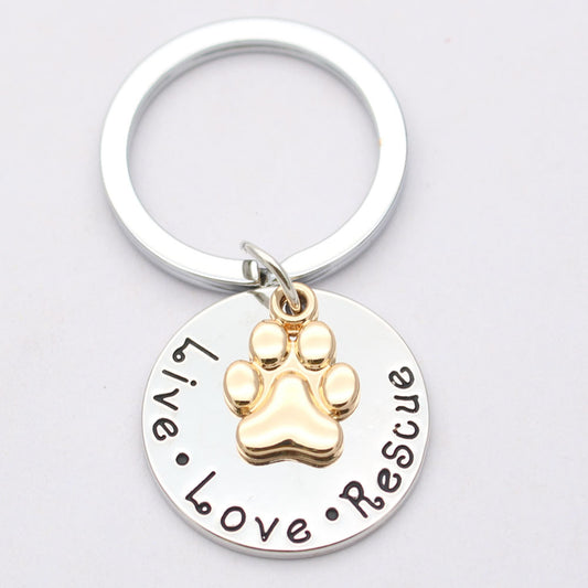 Schlüsselanhänger Live 🐾 Love 🐾 Rescue