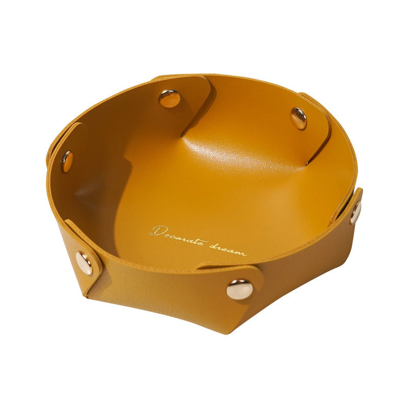 Schmuck Aufbewahrung: Kunstleder Schale
