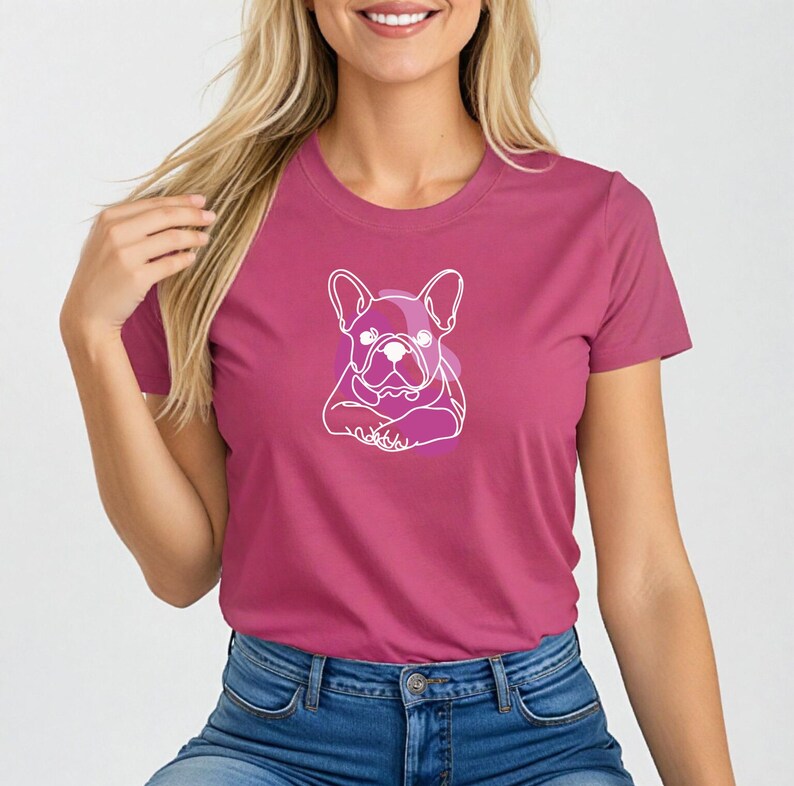 Damen T-Shirt "French Bully Pop Art"
